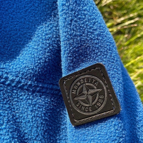 Ocean Blue Quarter Zip Pull Over Fleece Sweater - Picture 4 of 5